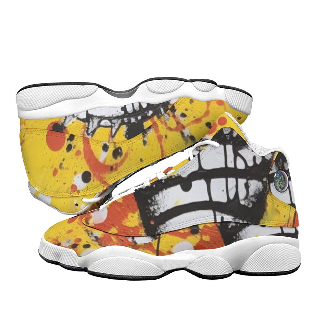 Men's Curved Basketball Shoes With Thick Soles