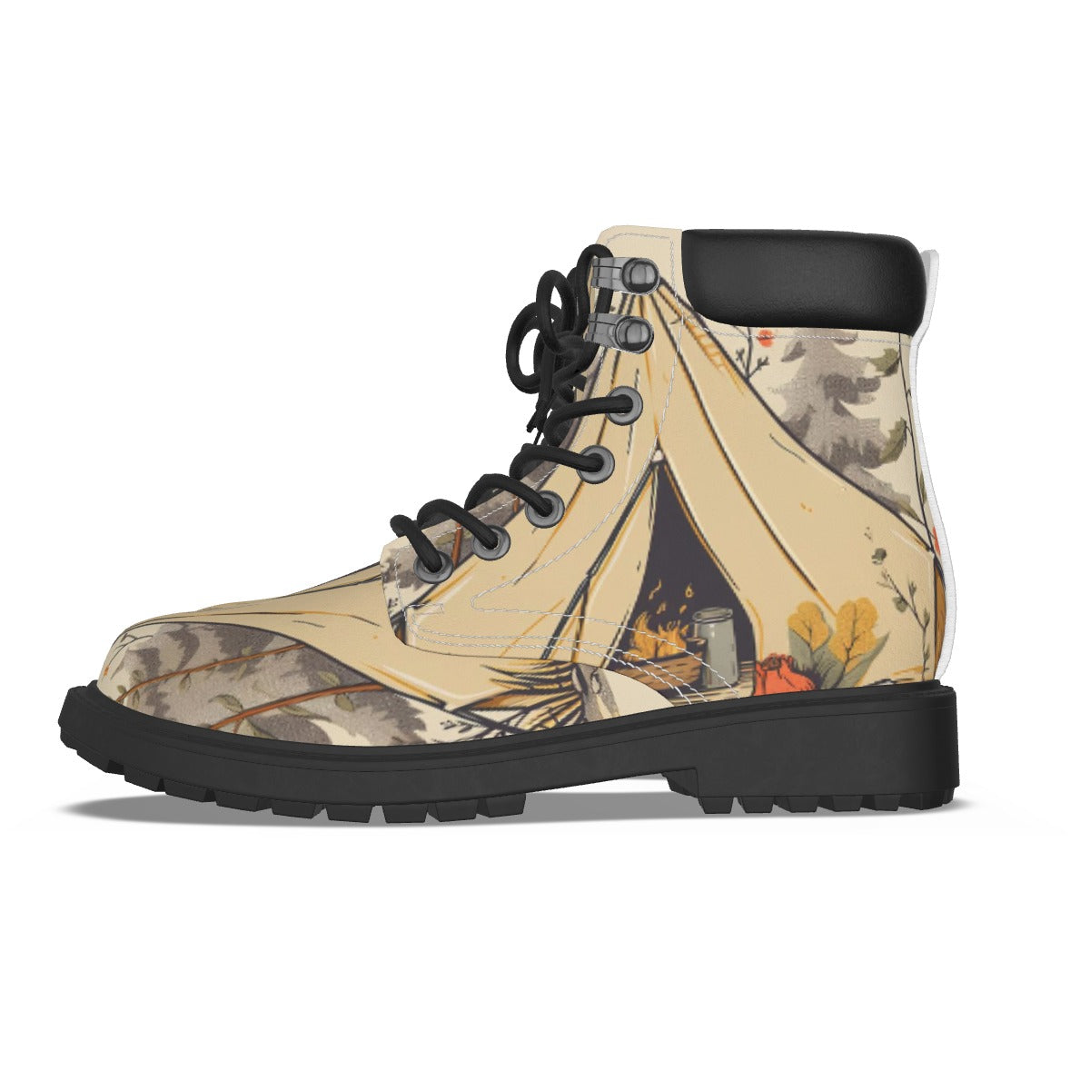 All-Over Print Men's Short Boots