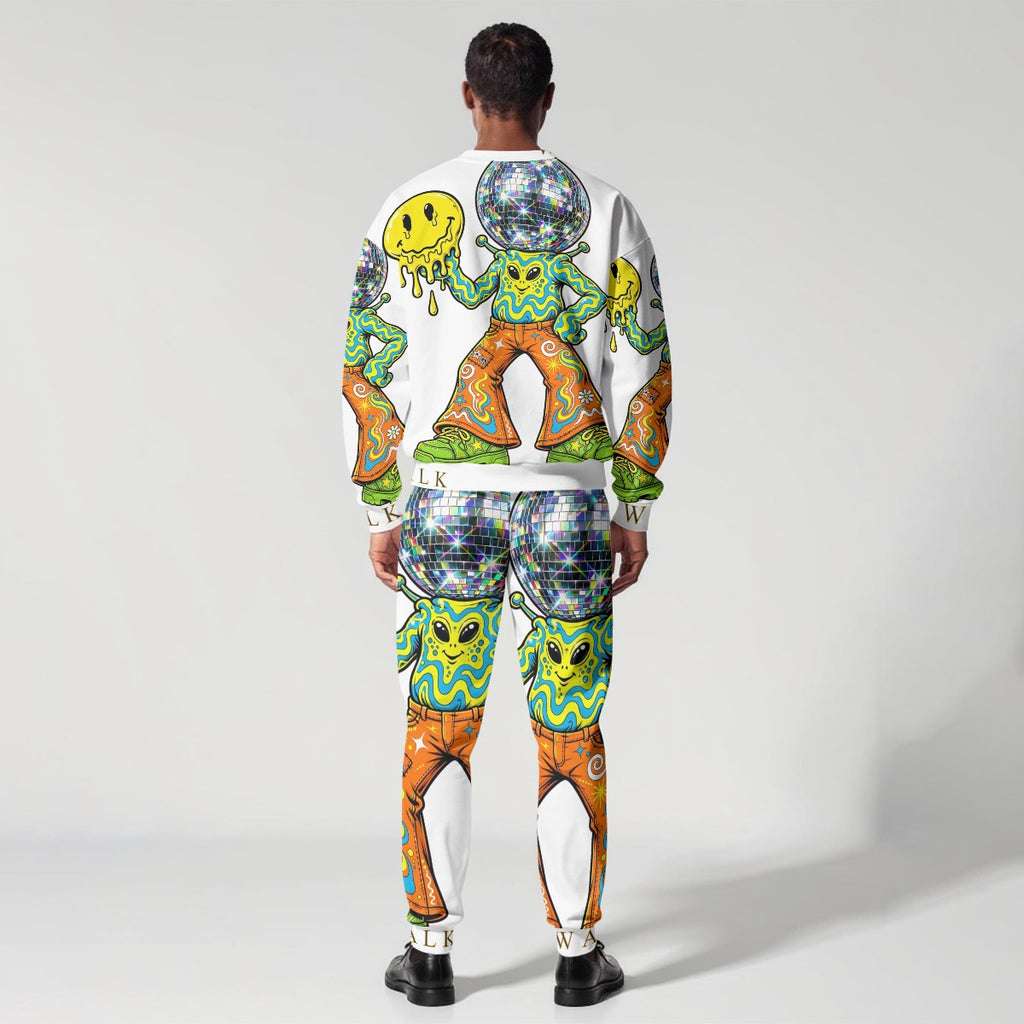 All-Over Print Men's Sports Sweatshirt Suit