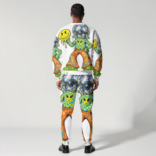 All-Over Print Men's Sports Sweatshirt Suit