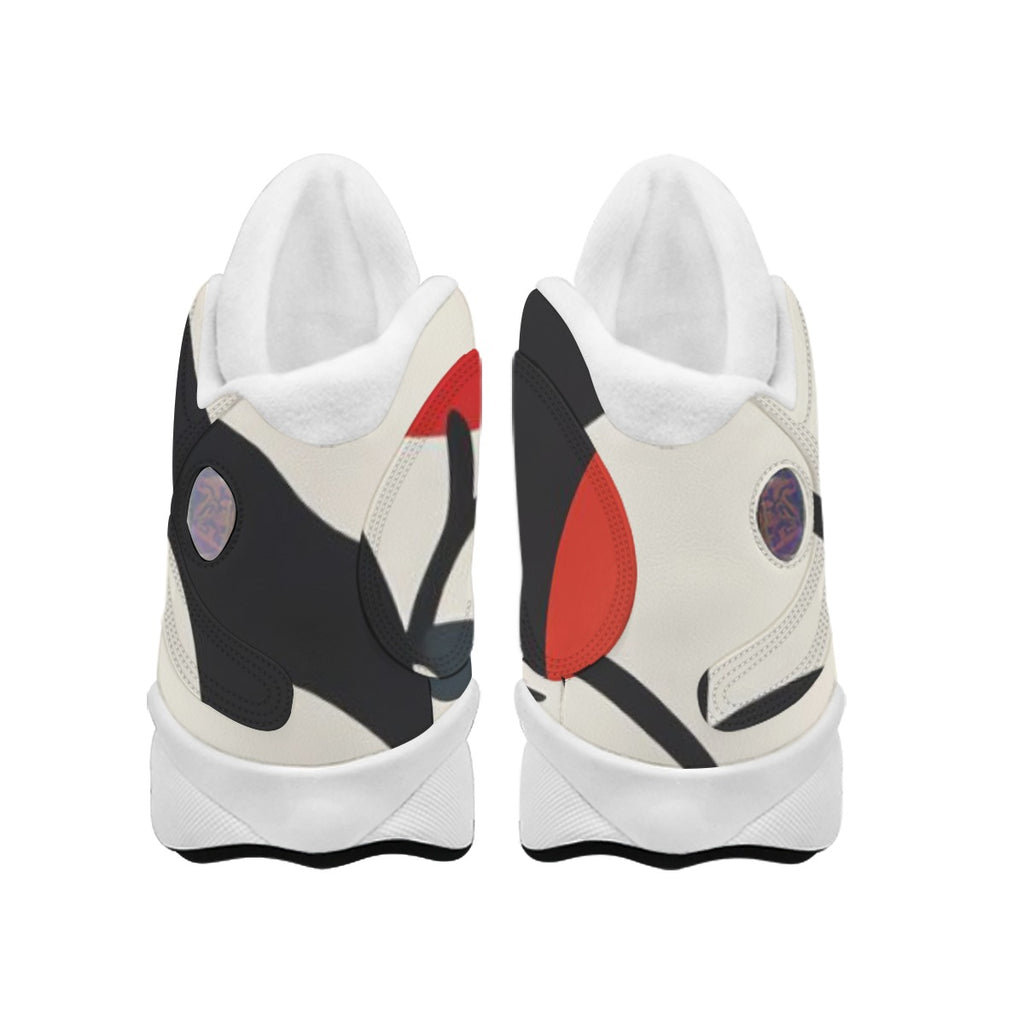 Men's Curved Basketball Shoes With Thick Soles