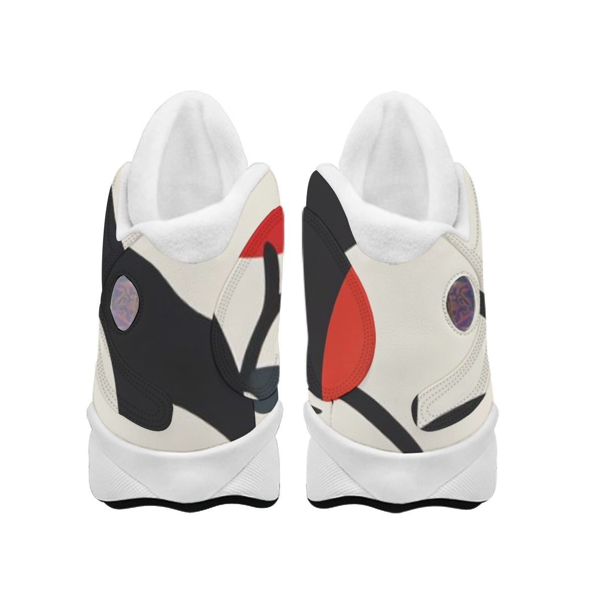 Men's Curved Basketball Shoes With Thick Soles