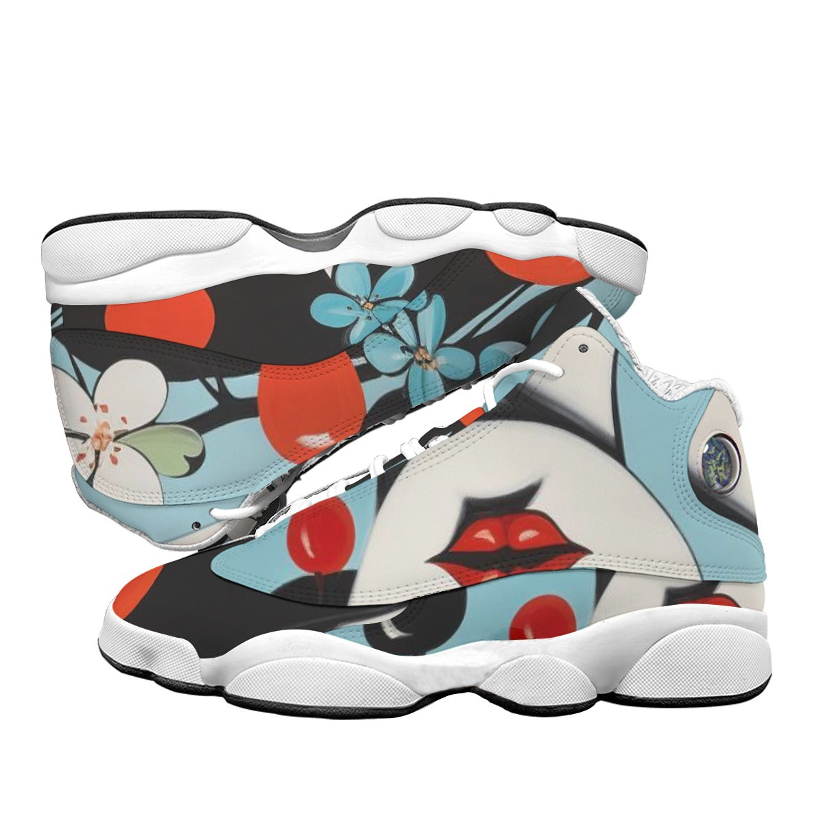 Men's Curved Basketball Shoes With Thick Soles