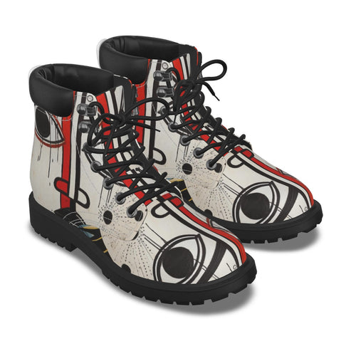 All-Over Print Men's Short Boots