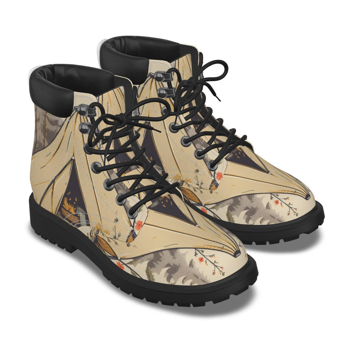 All-Over Print Men's Short Boots