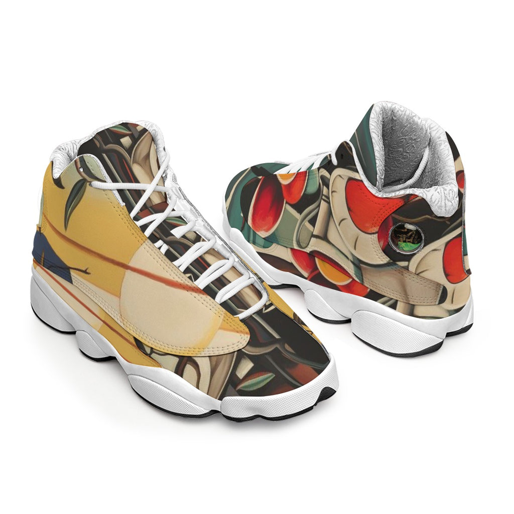 Men's Curved Basketball Shoes With Thick Soles