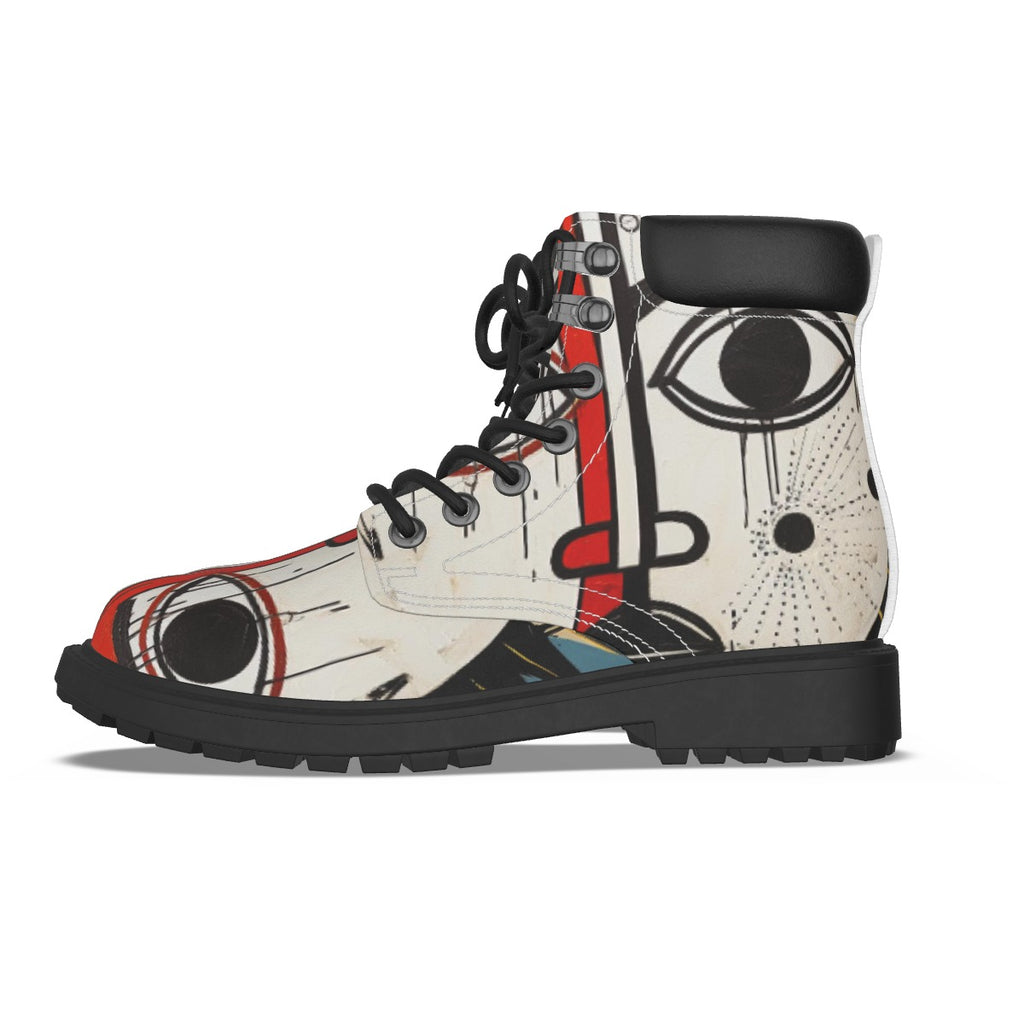 All-Over Print Men's Short Boots