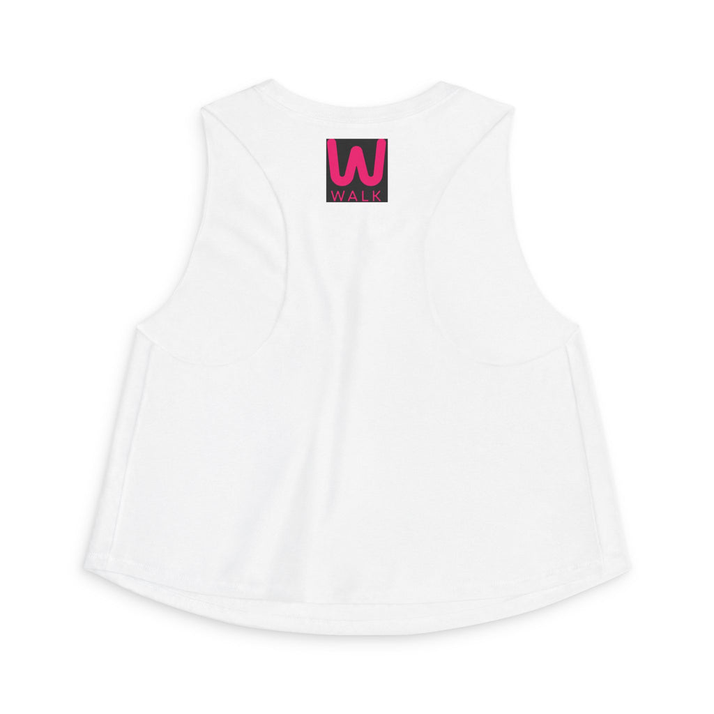 Purple Heart Crop Top — Women's Cute Minimal Heart Graphic Tank