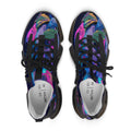 Women’s Mesh Sneakers — Colorful Floral Abstract Athletic Shoes