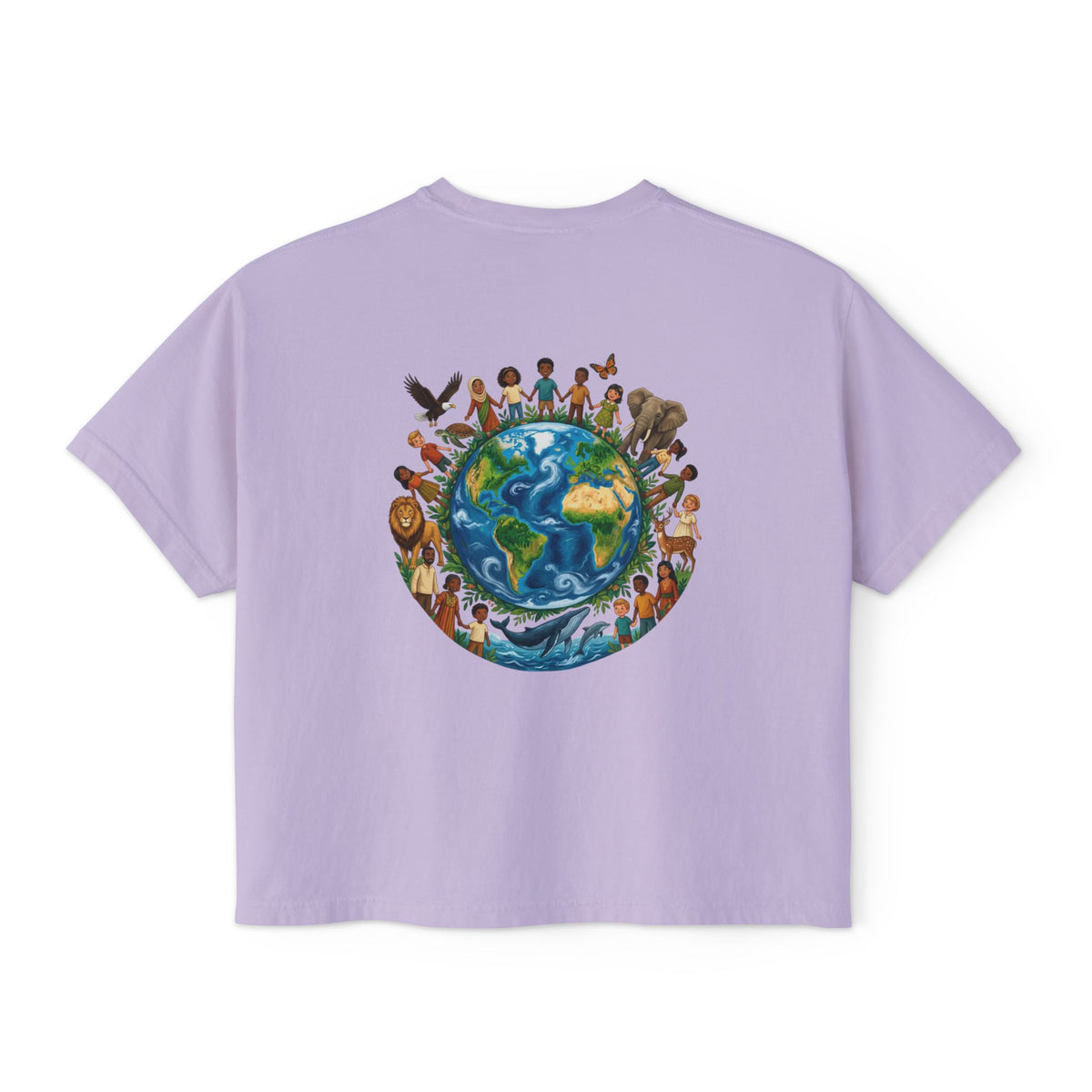 God's Child Boxy Tee — Earth & Unity Graphic Women's Shirt
