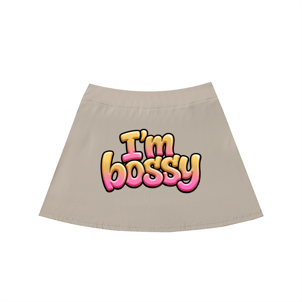 High-Waist Pocketed A-Line Skirt