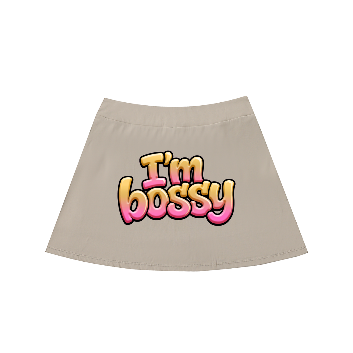 High-Waist Pocketed A-Line Skirt