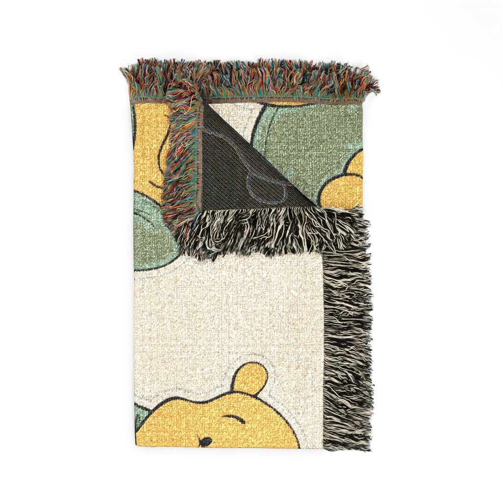 Winnie the Pooh Woven Throw Blanket – Classic Nursery Decor