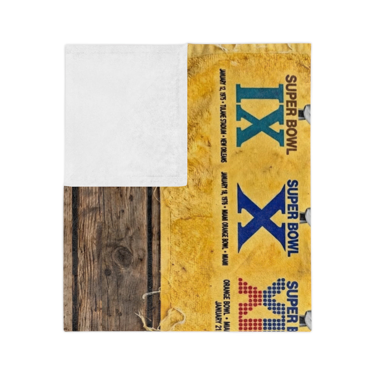 The Terrible Towel Velveteen Microfiber Blanket - 6-Time Super Bowl Champions Tribute