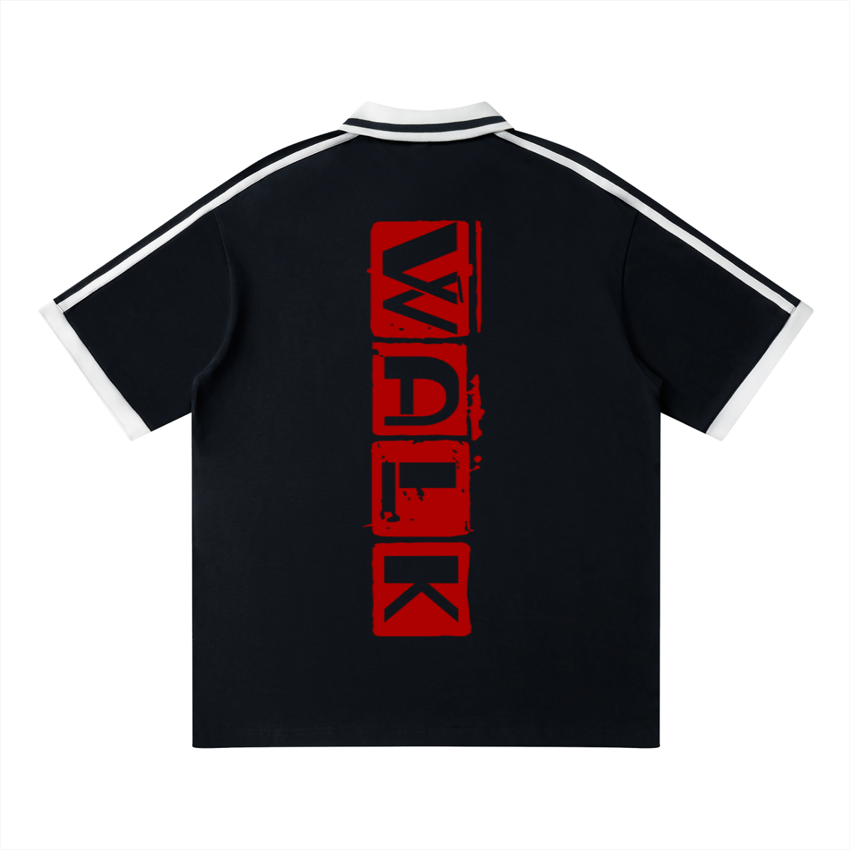Unisex Contrast Piping Polo Shirt