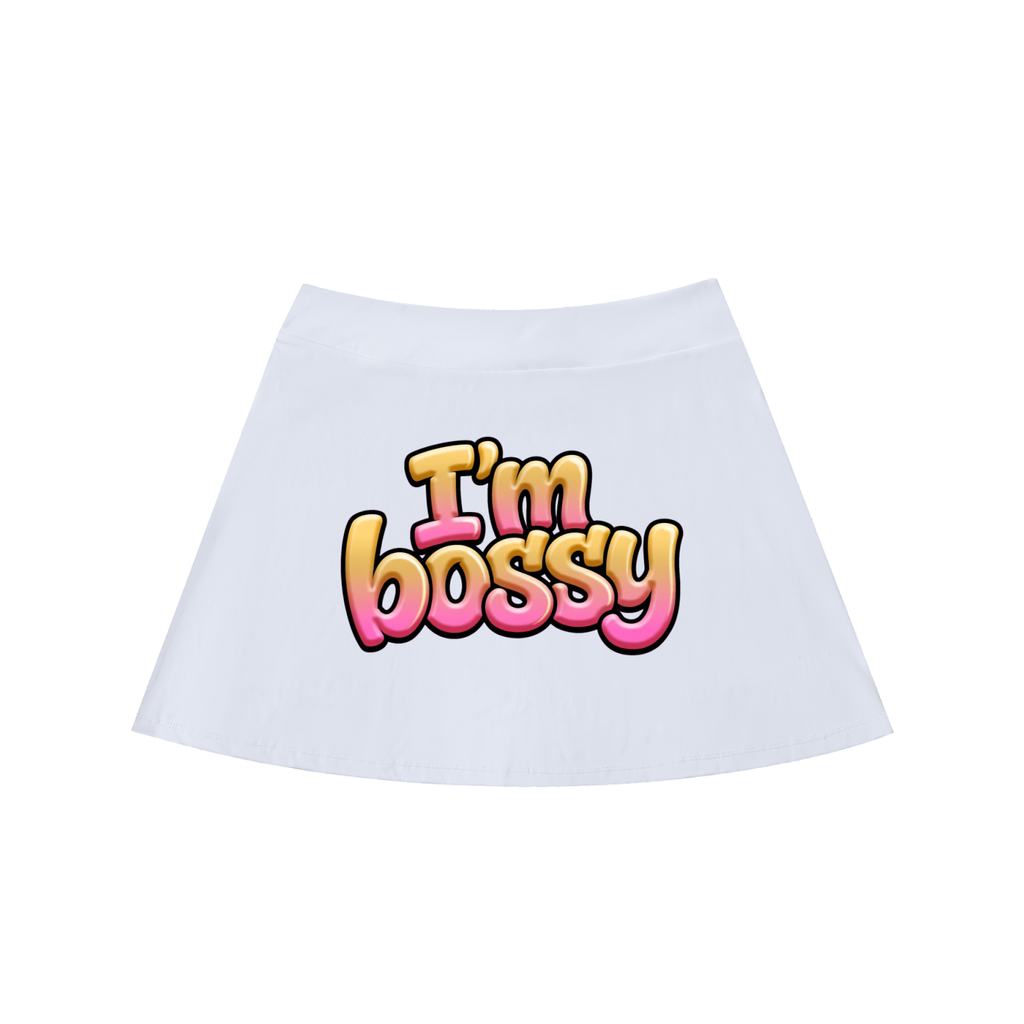 High-Waist Pocketed A-Line Skirt