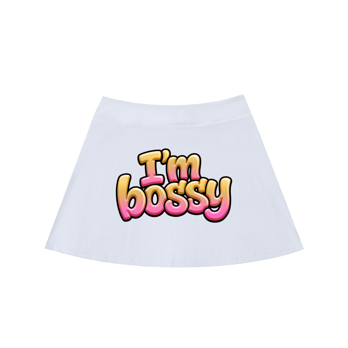 High-Waist Pocketed A-Line Skirt