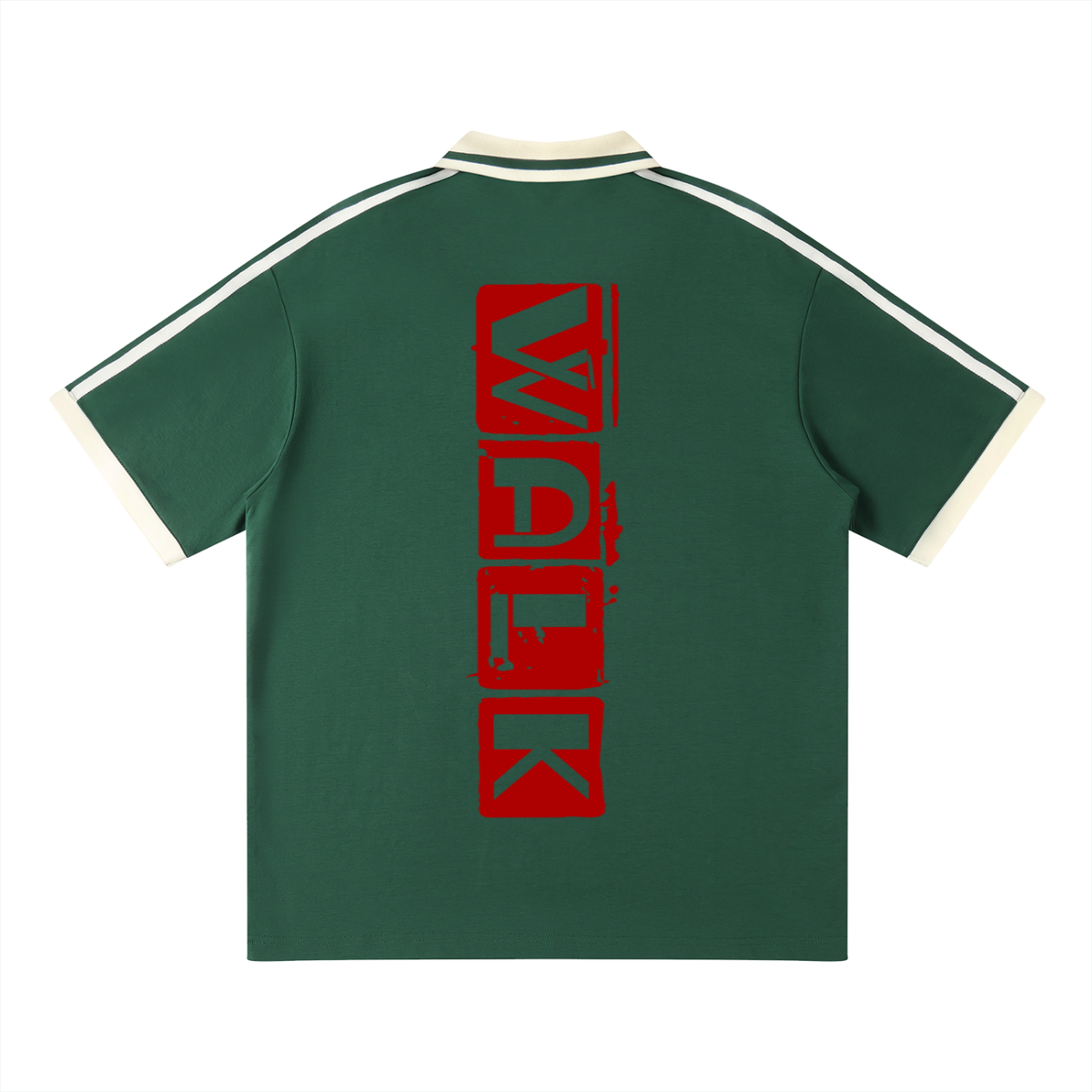 Unisex Contrast Piping Polo Shirt