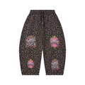 Unisex Leopard Barrel Leg Sweatpants
